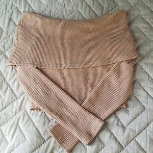 Off the shoulder sweater top